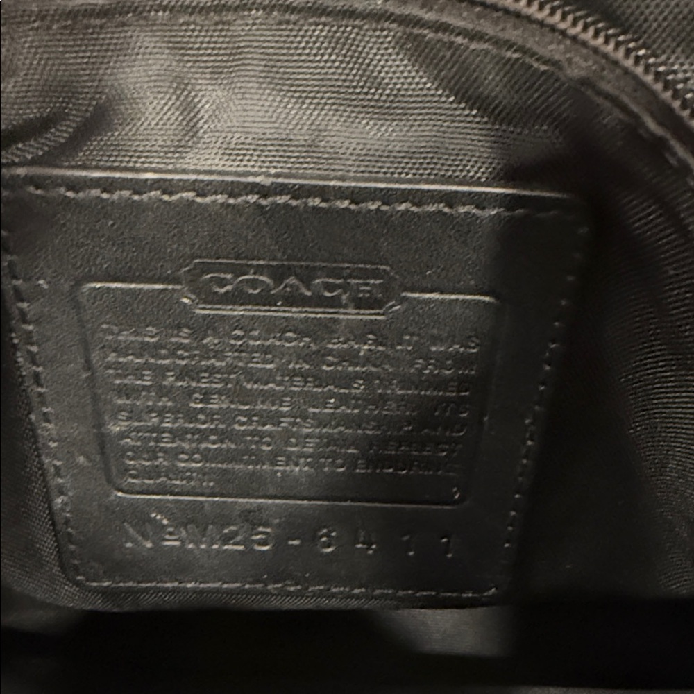 Coach Black Nylon and Leather Messenger Crossbody Bag - Picture 4 of 6